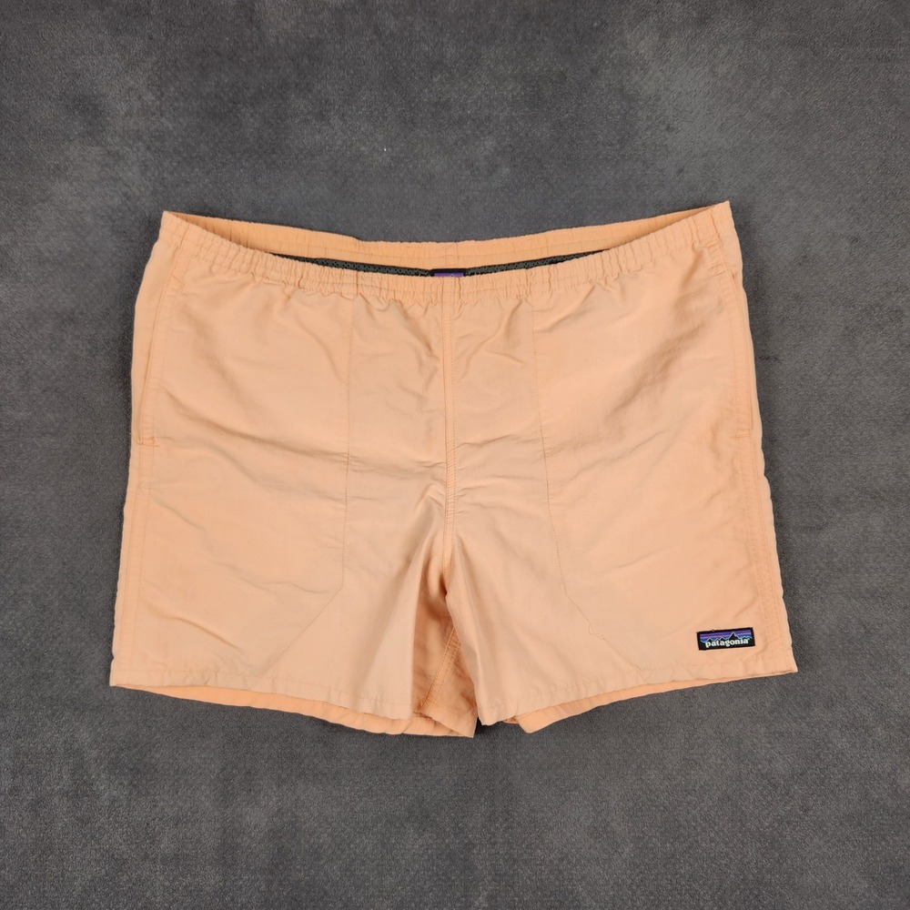 Patagonia Baggies Shorts Mens Large Peach 5" Inseam‎ Nylon Mesh Liner 57021 FLAW